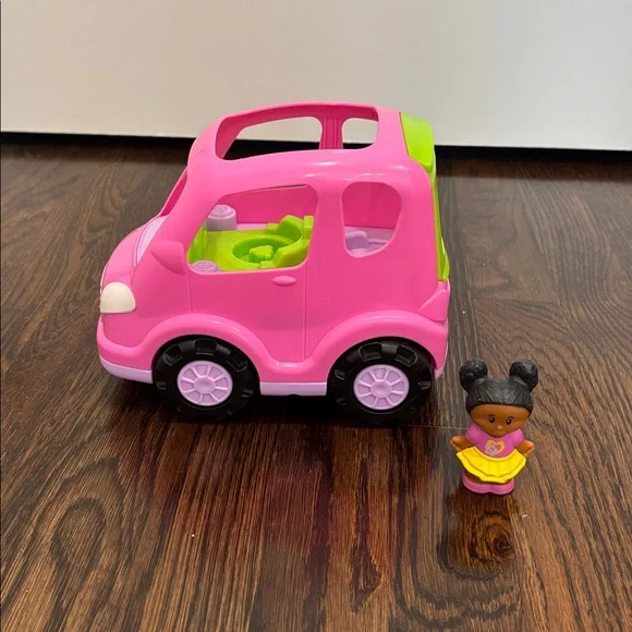 Little People Pink Toy Car with Figure - Picture 3 of 4